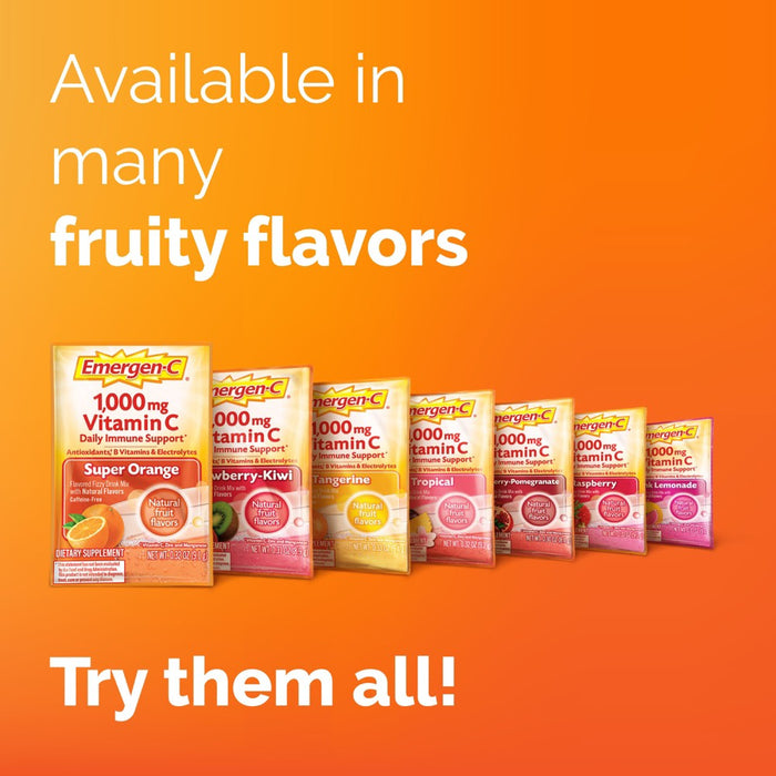 Emergen-C Vitamin C Supplement Drink Mix - Super Orange - 60ct
