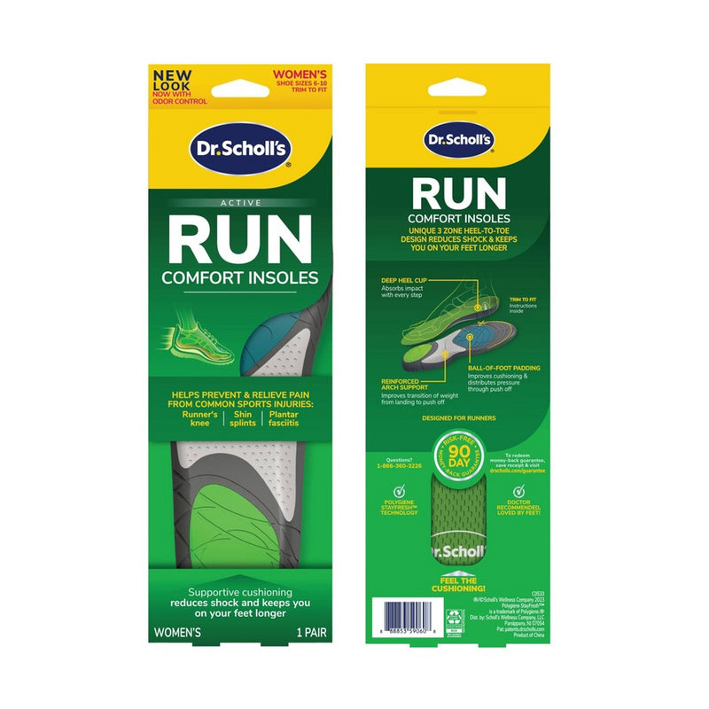 Dr. Scholl's Athletic Series Running Insoles for Women - Size (5.5-9)