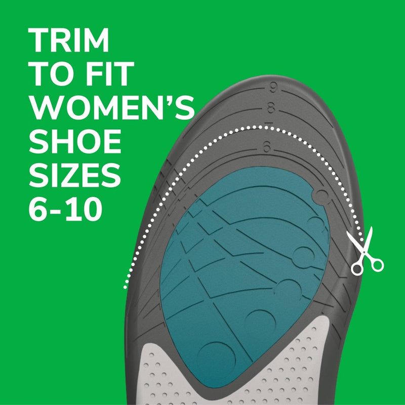 Dr. Scholl's Athletic Series Running Insoles for Women - Size (5.5-9)
