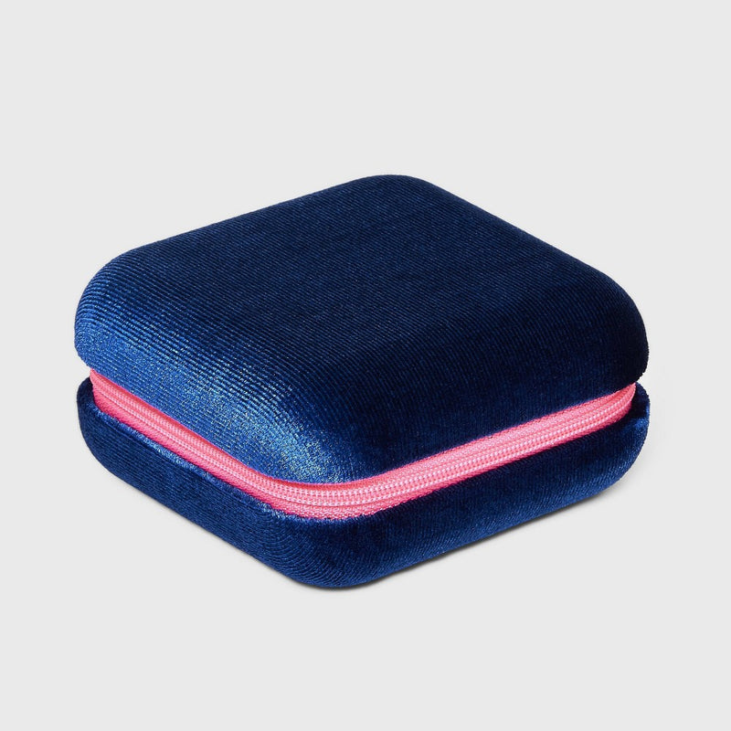 Square Case Mirror Rounded Corners Jewelry Box - A New Day Navy Blue