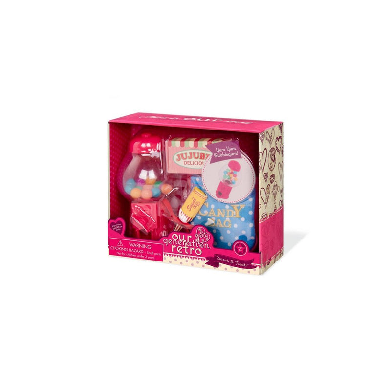 Our Generation Retro Gumball Machine for 18" Dolls - Treats & Sweets