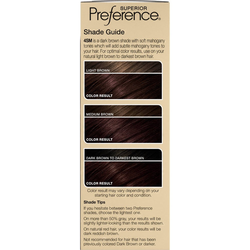 L'Oreal Paris Superior Preference Fade-Defying Color + Shine System - 6.5 fl oz - 4SM Dark Soft Mahogany Brown - 1 Kit