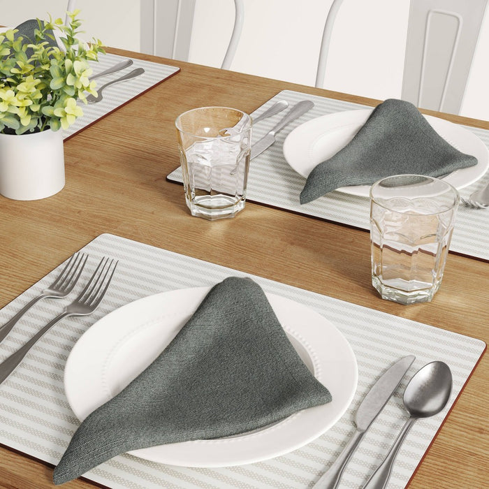 4pk Cotton Easy Care Napkins Gray - Threshold