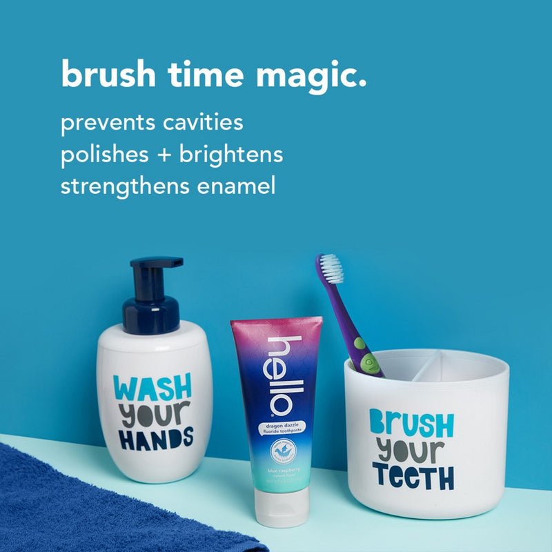 hello Dragon Dazzle Blue Raspberry Fluoride Toothpaste - 4.2oz
