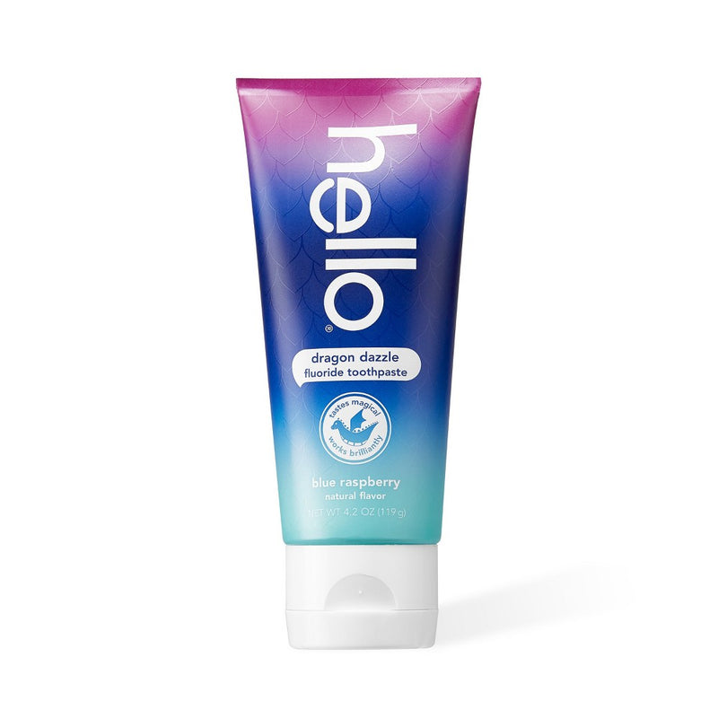 hello Dragon Dazzle Blue Raspberry Fluoride Toothpaste - 4.2oz