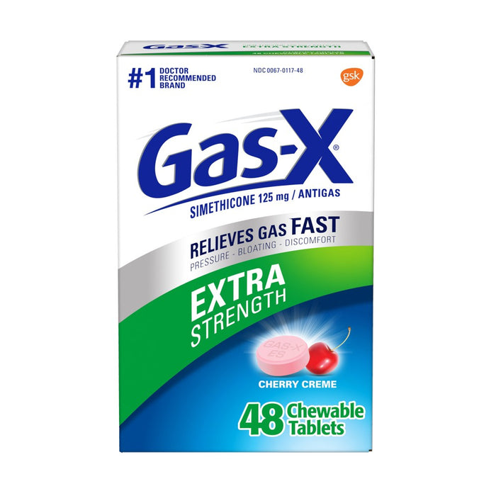Gas-X Extra Strength Antigas Chewable Cherry Creme Tablets - 48ct