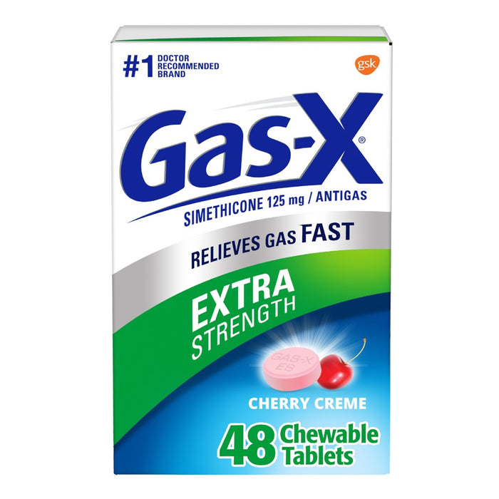 Gas-X Extra Strength Antigas Chewable Cherry Creme Tablets - 48ct