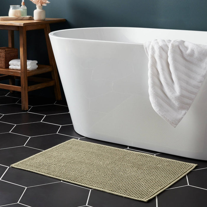 20"x30" Performance Plus Bath Mat Solid Light Green - Threshold