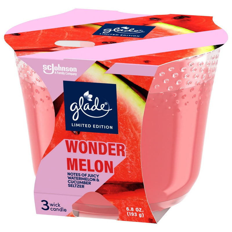 Glade 3 Wick Candle - Wonder Melon - 6.8oz