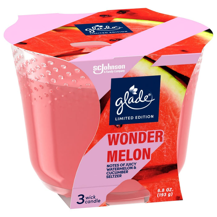 Glade 3 Wick Candle - Wonder Melon - 6.8oz