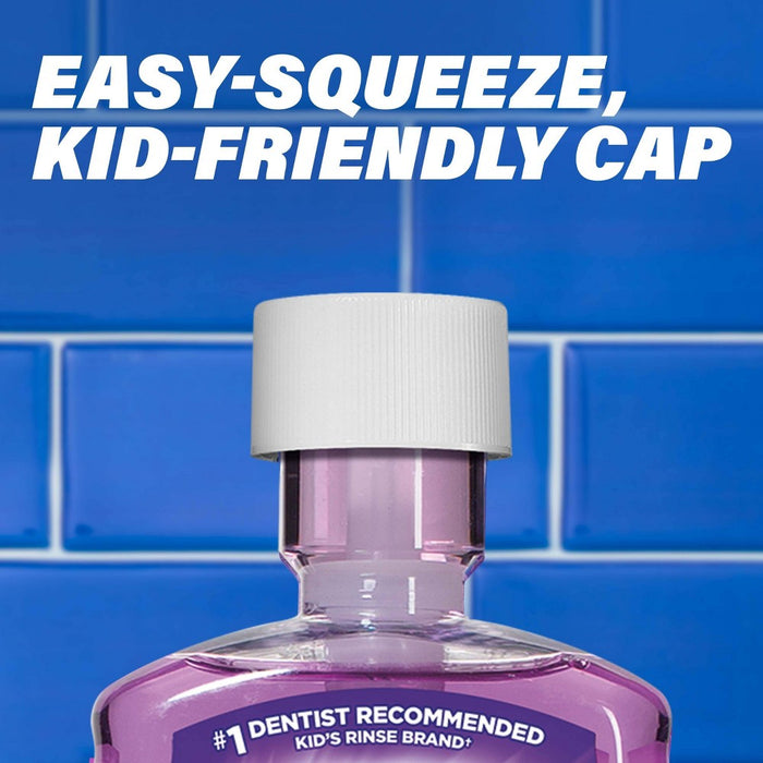 ACT Kids' Anti-Cavity Fluoride Rinse Groovy Grape Mouthwash - 16.9 fl oz