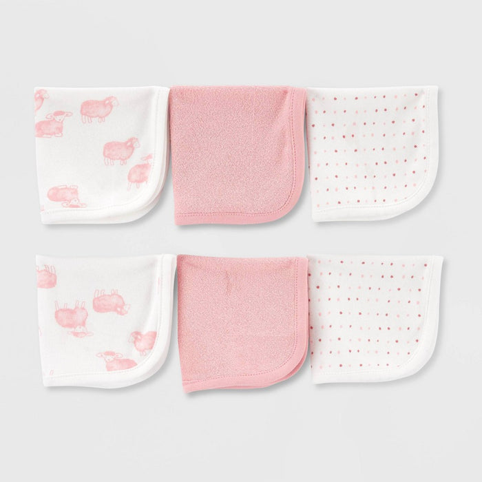 Carter's Just One You Baby Girls' Sheep Bath Towel - Pink