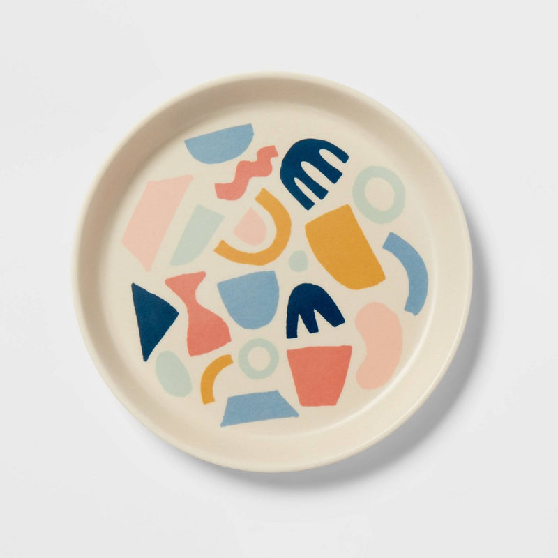Kids' Bamboo Melamine Plate with Shapes - Pillowfort