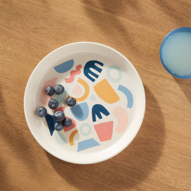 Kids' Bamboo Melamine Plate with Shapes - Pillowfort