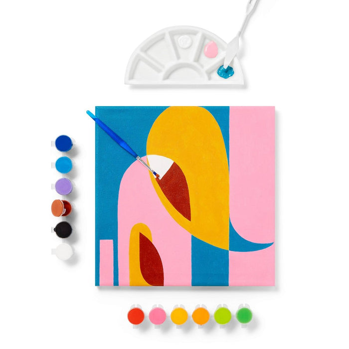 12ct Acrylic Paint Set with Paintbrush - Mondo Llama
