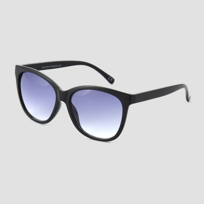 Women's Plastic Cateye Sunglasses - Universal Thread Black