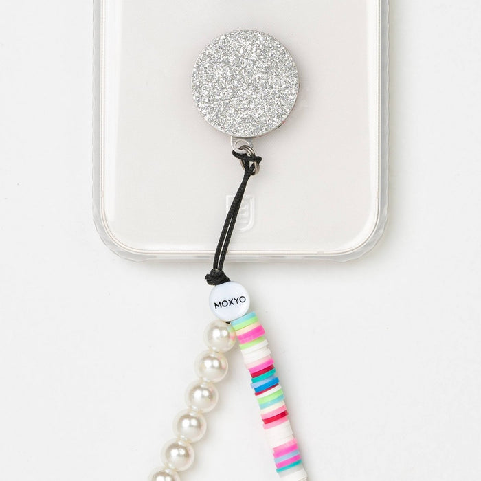 MOXYO Beaded Puka & Pearl Zigi Phone Strap