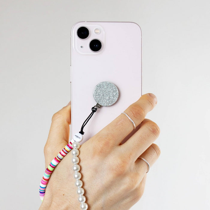 MOXYO Beaded Puka & Pearl Zigi Phone Strap