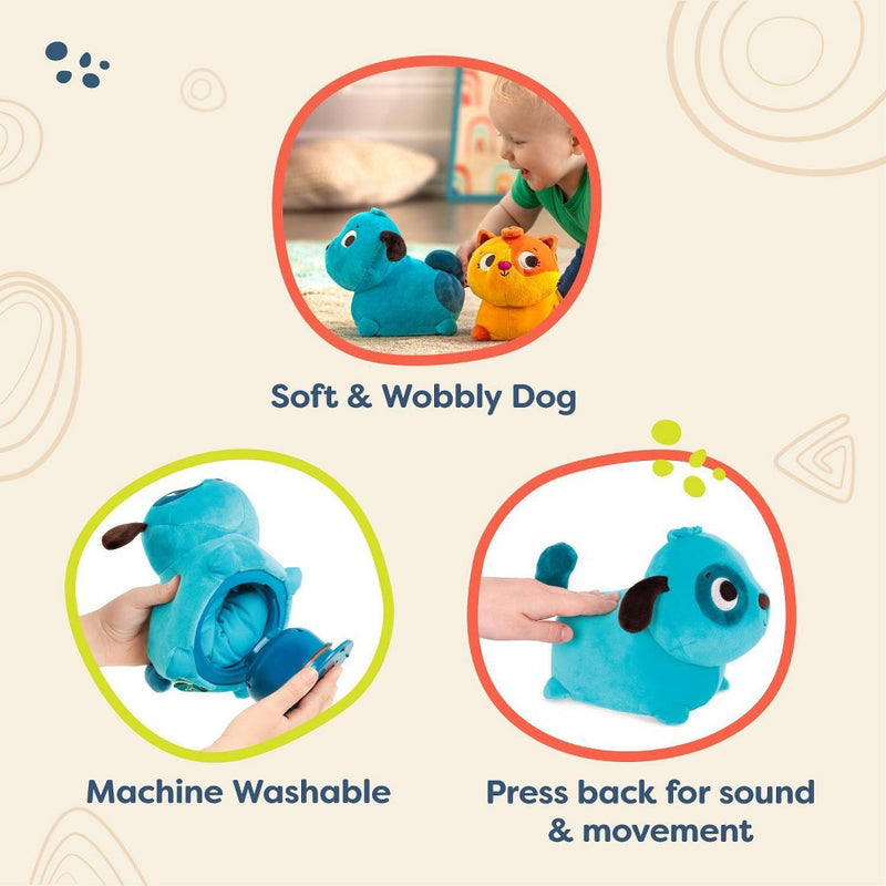 B. toys Interactive Stuffed Animal Dog Wobble 'n' Go - Woofer