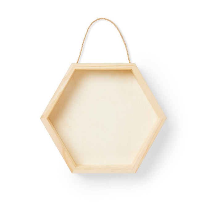 DIY Base Hexagon Box Unfinished Craft - Mondo Llama