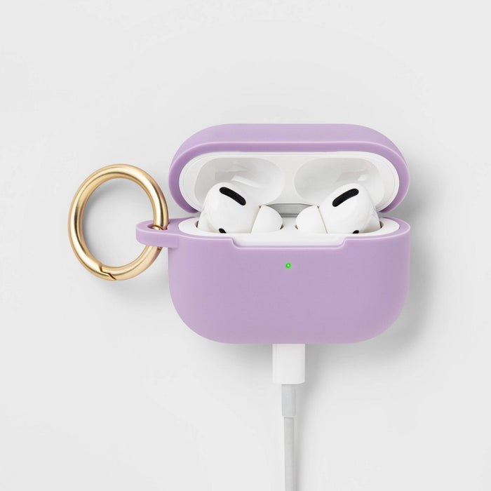 Apple AirPods Pro Gen 1/2 Silicone Case with Clip - heyday Pastel Lavender