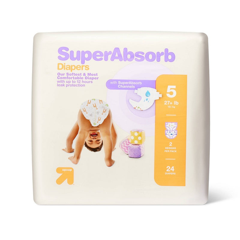 Disposable Diapers Small Pack - Size 5 - 24ct - up & up