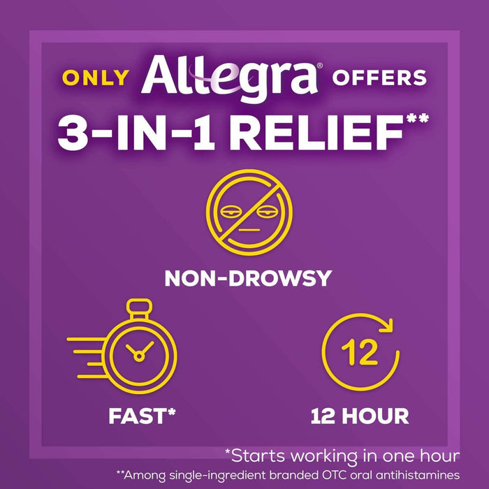 Allegra 12 Hour Allergy Relief Tablets - Fexofenadine Hydrochloride - 24ct