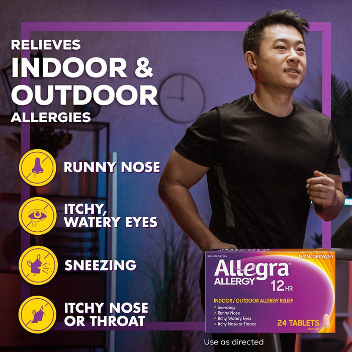 Allegra 12 Hour Allergy Relief Tablets - Fexofenadine Hydrochloride - 24ct