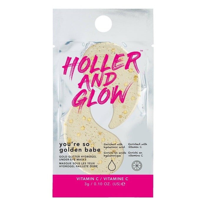 Holler and Glow You're So Golden Babe Under Eye Masks - 0.09oz/2pc