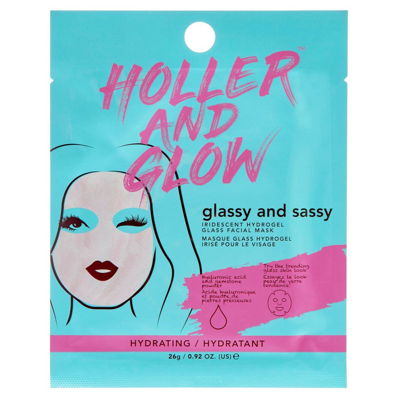 Holler and Glow Glassy and Sassy Iridescent Hydrogel Facial Mask - 0.78oz