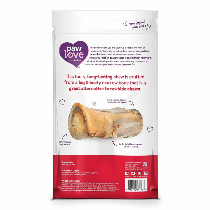 Paw Love Big & Beefy Marrow Bone Dog Treats - 1pk