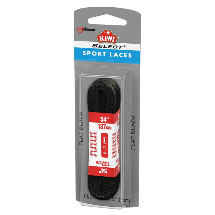 KIWI Select Sport Flat Laces - Black 54in