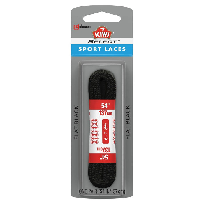 KIWI Select Sport Flat Laces - Black 54in