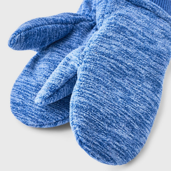 Baby Fleece Mittens - Cat & Jack Blue 12-24M