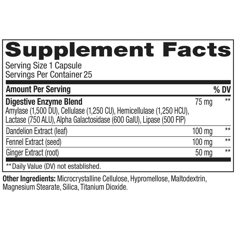 OLLY Beat the Bloat Supplement Capsules - 25ct