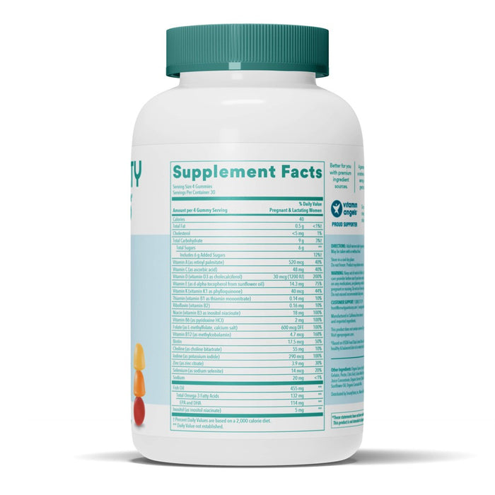 SmartyPants Prenatal Multi & Omega-3 Fish Oil Gummy Vitamins with DHA & Folate - 120 ct