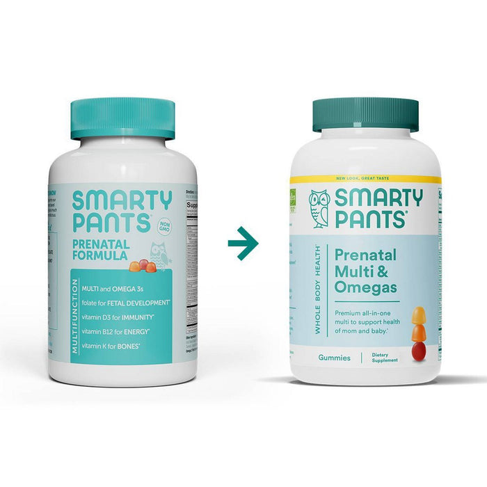 SmartyPants Prenatal Multi & Omega-3 Fish Oil Gummy Vitamins with DHA & Folate - 120 ct