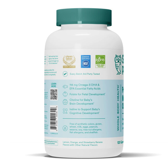 SmartyPants Prenatal Multi & Omega-3 Fish Oil Gummy Vitamins with DHA & Folate - 120 ct
