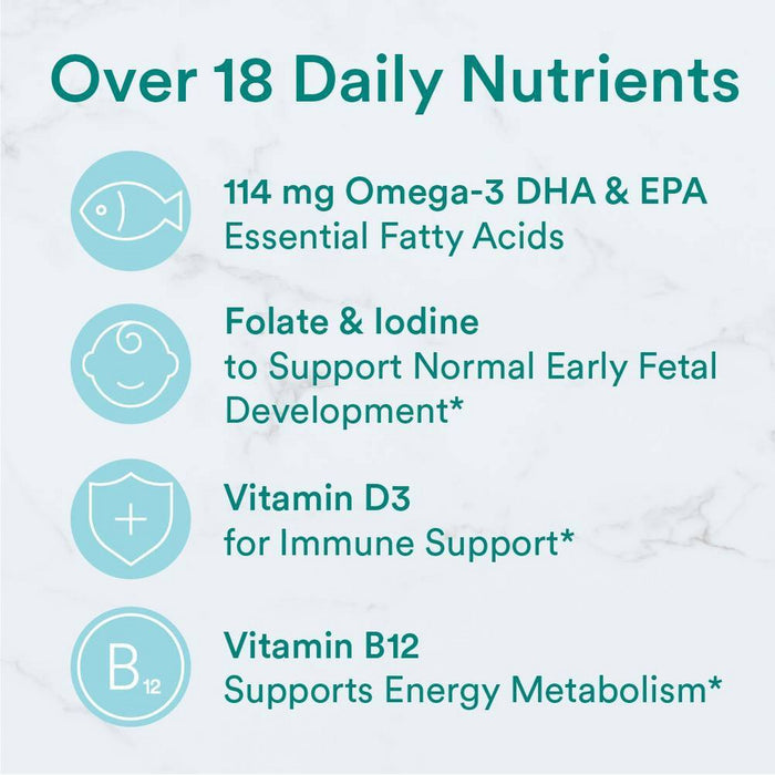 SmartyPants Prenatal Multi & Omega-3 Fish Oil Gummy Vitamins with DHA & Folate - 120 ct