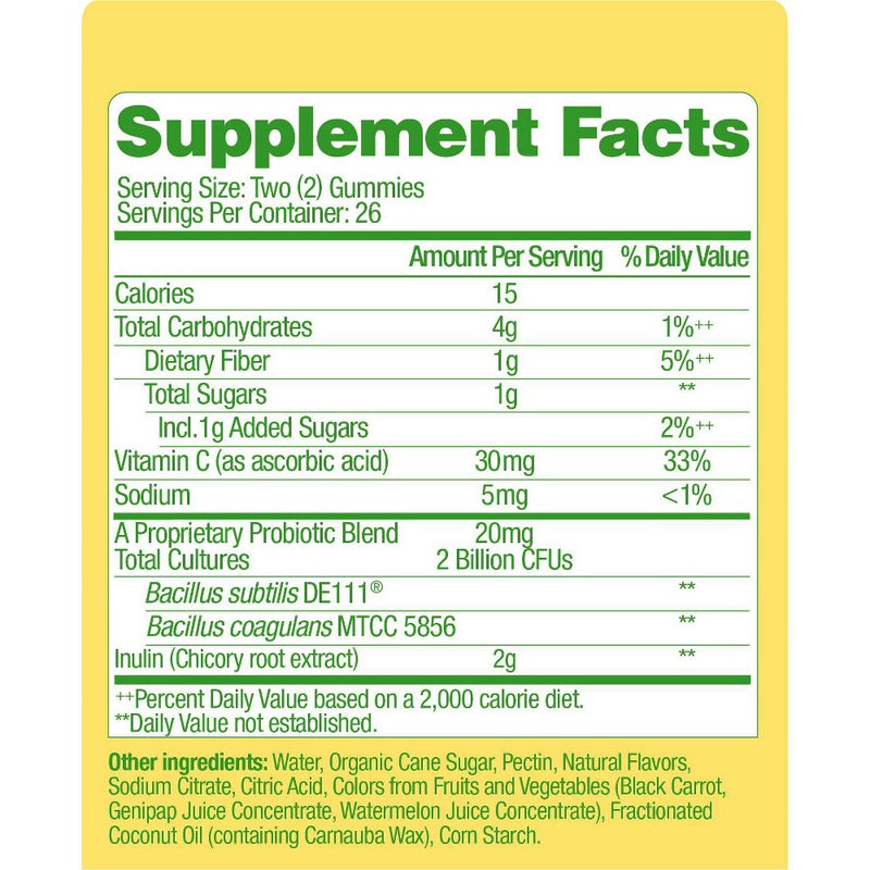 Culturelle Probiotic Gluten Free Gummies for Men and Women - Berry - 52ct