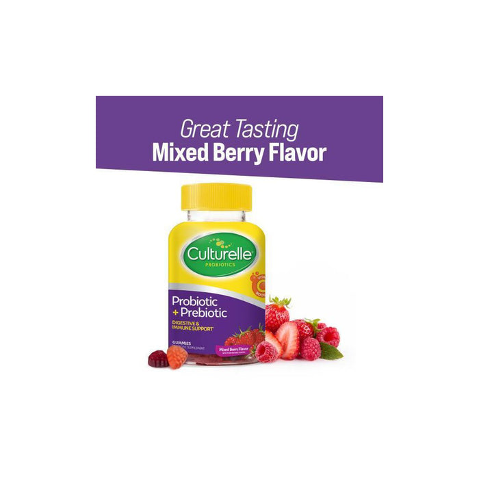 Culturelle Probiotic Gluten Free Gummies for Men and Women - Berry - 52ct