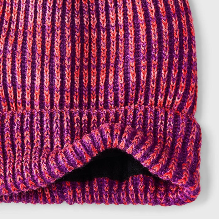 Girls' Fleece Cuffed Beanie - All in Motion Purple