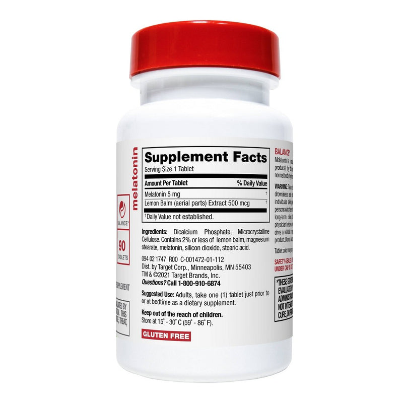 Melatonin 5mg Supplement Tablets - 90ct - up & up