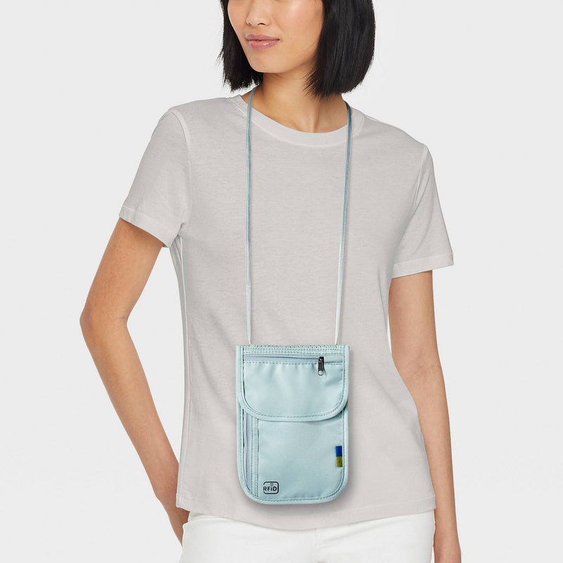 RFID Blocking Neck Stash Puritan Gray - Open Story