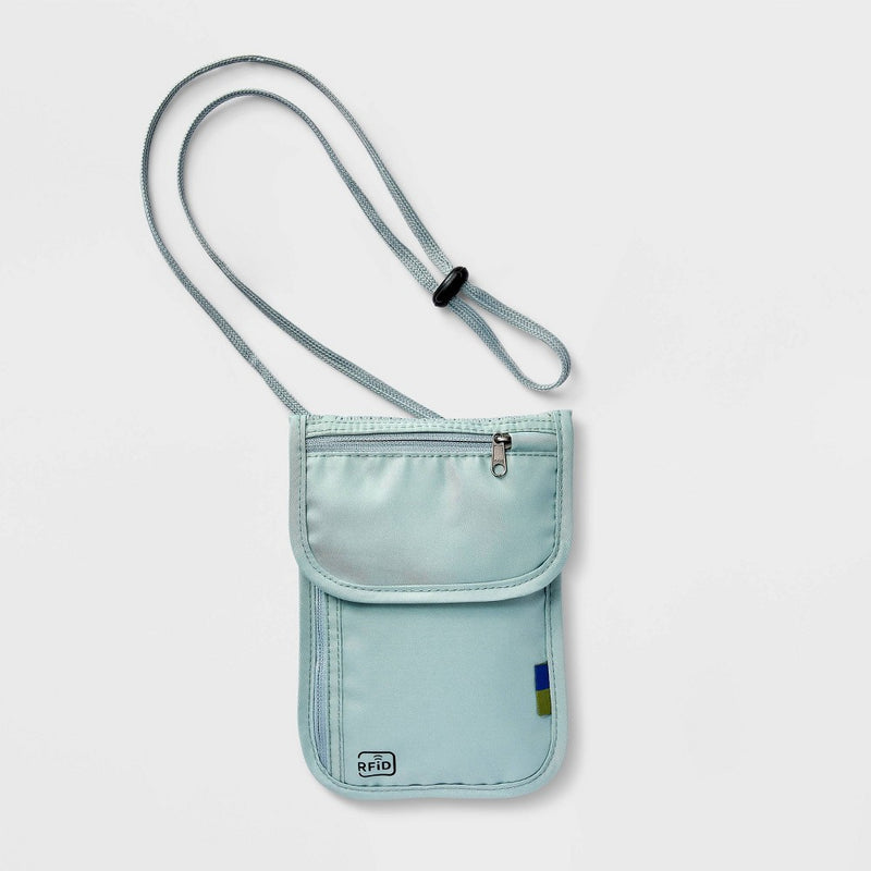 RFID Blocking Neck Stash Puritan Gray - Open Story