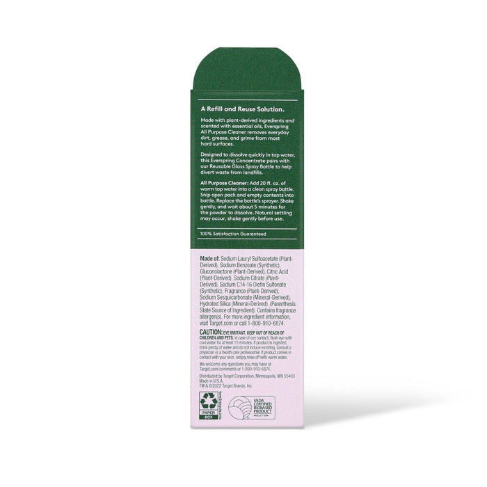 Lavender & Bergamot Ultra-Concentrated All Purpose Cleaner - 0.42oz/2ct - Everspring