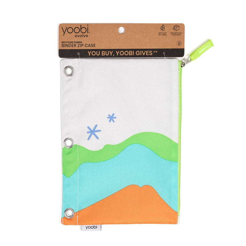Single Zipper Pencil Case Abstract Mountains - Yoobi