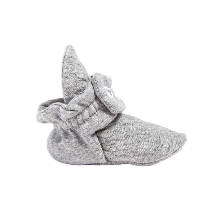 Burt's Bees Baby Quilted Bee Organic Cotton Booties - Gray 3-6M