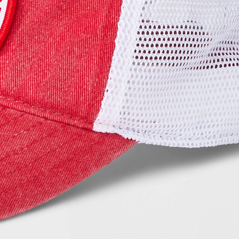 North Pole Trucker Hat - Mighty Fine Red