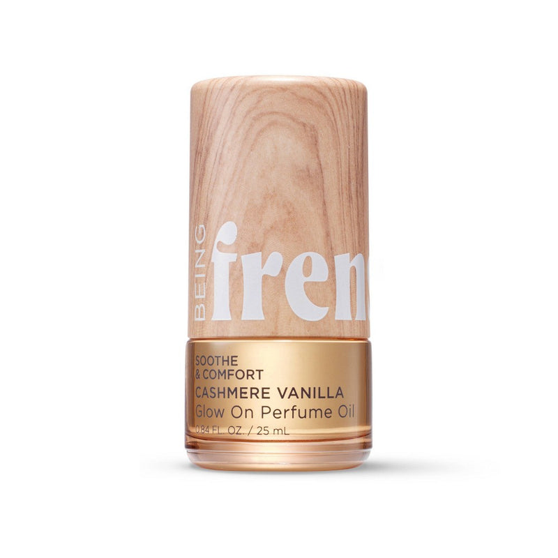 Being Frenshe Glow On Roll-On Fragrance with Essential Oils - Fresh Cashmere Vanilla - 0.84 fl oz